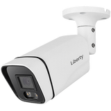 Liberty Security LA5BFC60 | 5MP @ 20FPS Full Color White Light Outdoor Bullet Camera, 2.8m, 80’ White LED, True WDR, UTC, 12 Volt DC - White