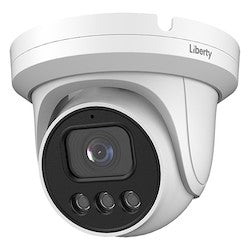 Liberty Security LA5TIR100 | 5MP @ 20FPS Outdoor Turret Camera, 2.8mm, 80’ IR, True WDR, UTC, IP66, 12 Volt DC - White
