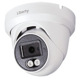 Liberty Security LA5TIR80 | 5MP @ 20FPS Outdoor Turret Camera, 2.8mm, 100’ IR, True WDR, UTC, IP66, 12 Volt DC - White