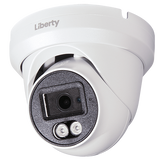Liberty Security LA5TIR80 | 5MP @ 20FPS Outdoor Turret Camera, 2.8mm, 100’ IR, True WDR, UTC, IP66, 12 Volt DC - White