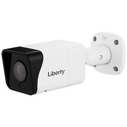 Liberty Security LA5VFBIR120 | 5MP @ 20FPS Varifocal Outdoor Bullet Camera, Auto Focus 2.7~13.5mm, 120’ IR, True WDR, UTC, IP67, 12VDC/24VAC - White