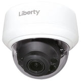 Liberty Security LA5VFDIR100IN | 5MP @ 20FPS Varifocal Indoor Dome Camera, Auto Focus 2.7~13.5mm, 100’ IR, True WDR, UTC, 12VDC/24VAC - White