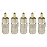 Liberty Security LBNCFTORCAM5PK | BNC Female to RCA Male Adapter 50 OHM - (5 Pack) Package