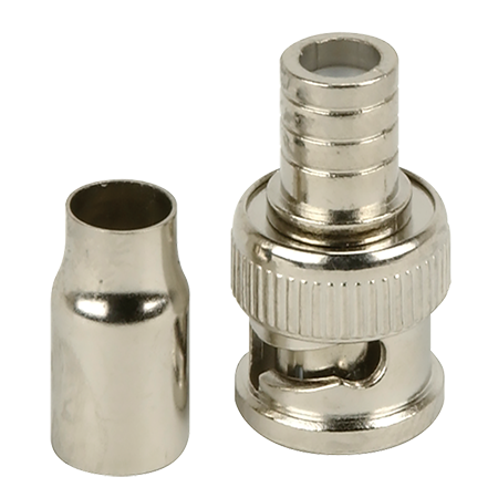 Liberty Security LBNCRIMP10PK | 2-Piece RG59 BNC Crimp Connector, 50 OHM - (10 pack) Package