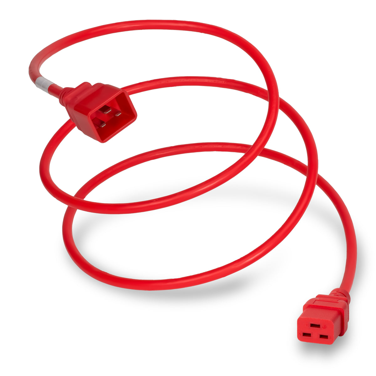 Liberty Security LPJ2019-036RED | Power Cord, 3 ft, C20 Plug to C19 Receptacle