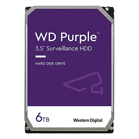 Liberty Security WD64PURZ | Western Digital Purple 6TB SATA Hard Disk Drive, 6 GB/S, 256MB Cache Individually Boxed