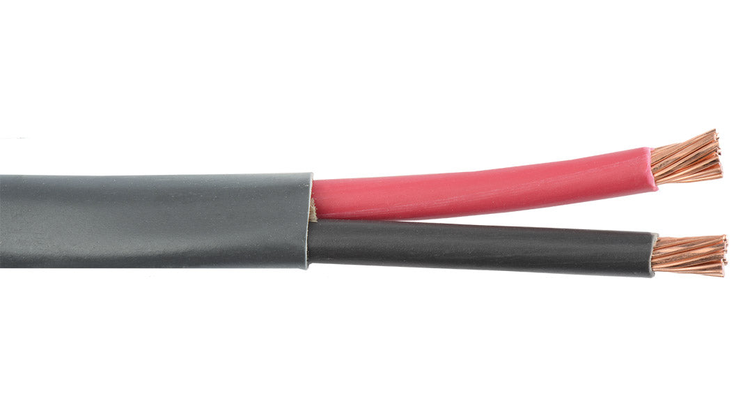 Liberty AV 12-2C-P-BLK | Black Commercial Grade General Purpose 12 AWG 2-Conductor Plenum Cable Reel