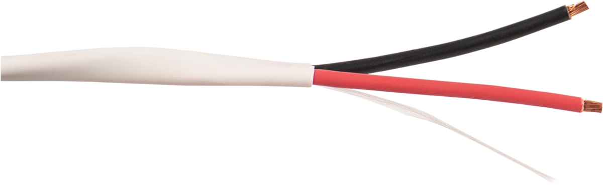 Liberty AV 14-2C-P-WHT | White Commercial Grade General Purpose 14 AWG 2-Conductor Plenum Cable Reel