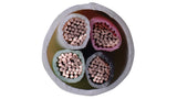 Liberty AV 14-4C-P-WHT-500 | 500 Feet White Commercial Grade General Purpose 14 AWG 4-Conductor Plenum Cable Reel