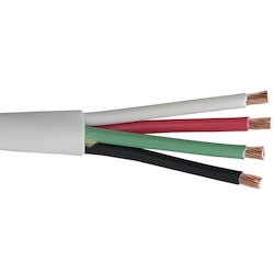 Liberty AV 16-4C-P-WHT-500 | White Commercial Grade General Purpose 16 AWG 4-Conductor Plenum Cable Reel