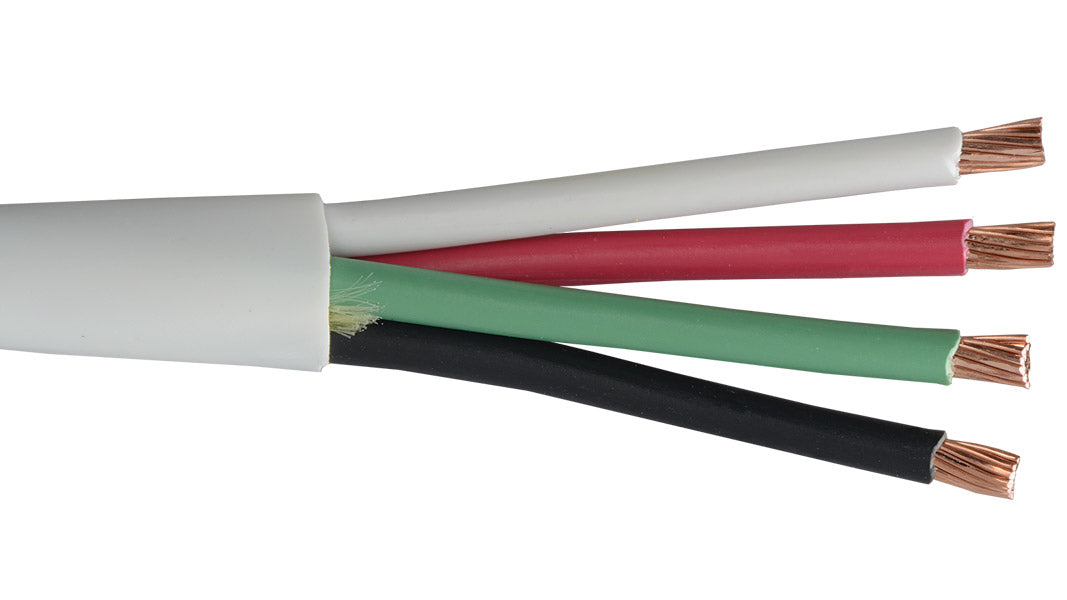 Liberty AV 16-4C-P-WHT | White Commercial Grade General Purpose 16 AWG 4-Conductor Plenum Cable Reel