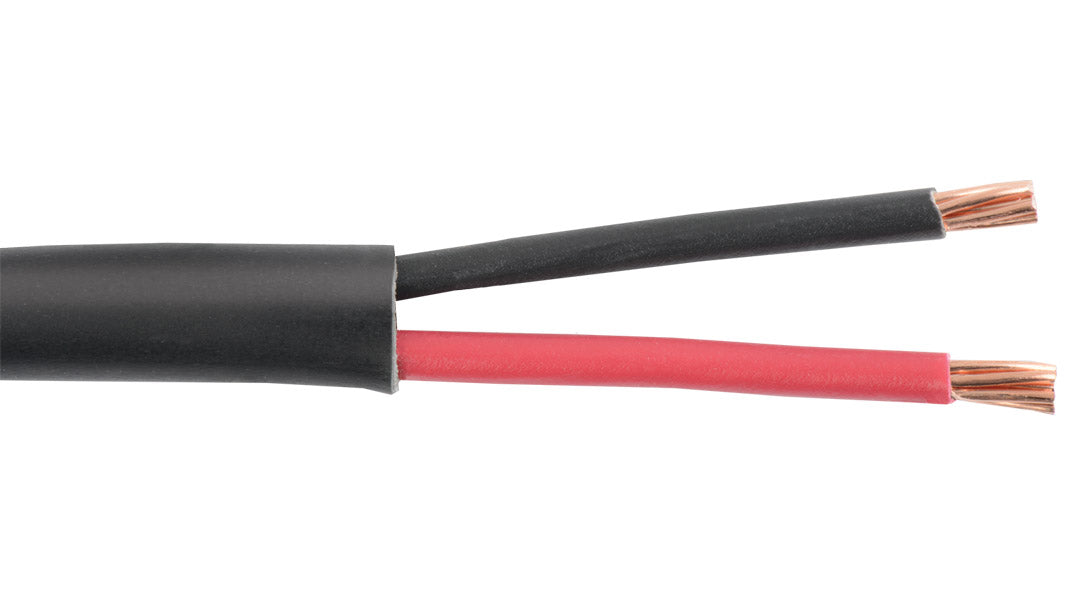 Liberty AV 18-2C-P-BLK | Black Commercial Grade General Purpose 18 AWG 2 Conductor Plenum Cable Reel