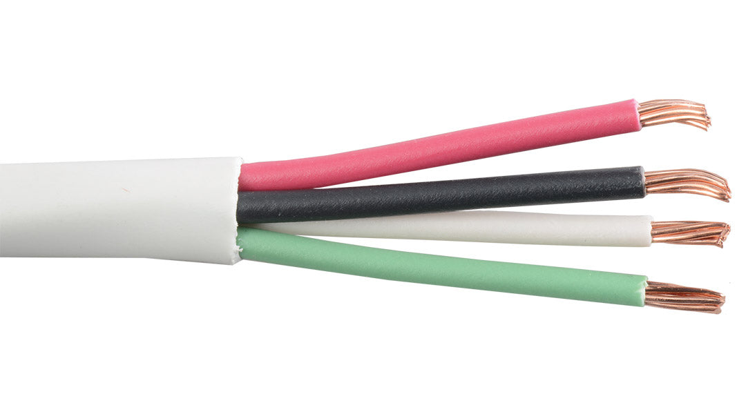 Liberty AV 18-4C-P-WHT-500 | White Commercial Grade General Purpose 18 AWG 4 Conductor Plenum Cable Reel