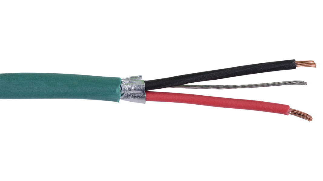 Liberty AV 20-2C-TTPSH-GRN | Green Tight Tube Plenum Audio and Control 20 AWG 1-Pair Shielded Plenum Reel