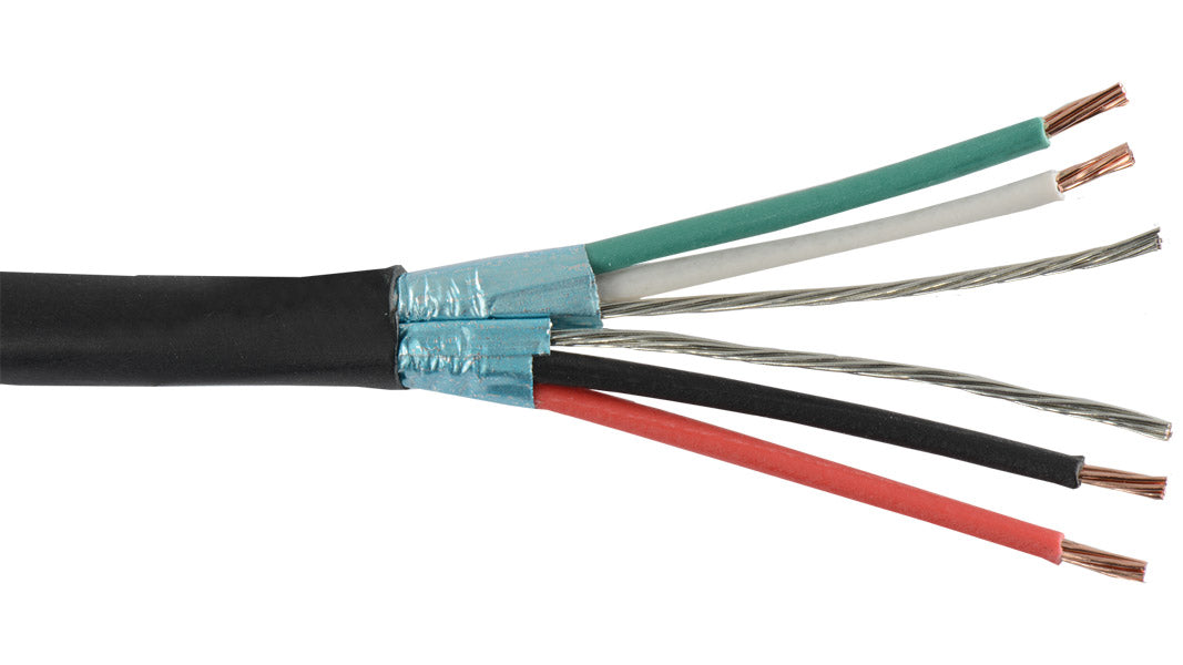 Liberty AV 22-2P-PINDSH-BLK | Black Commercial Grade General Purpose 22 AWG 2-Pair Plenum Individually Shielded Cable Reel