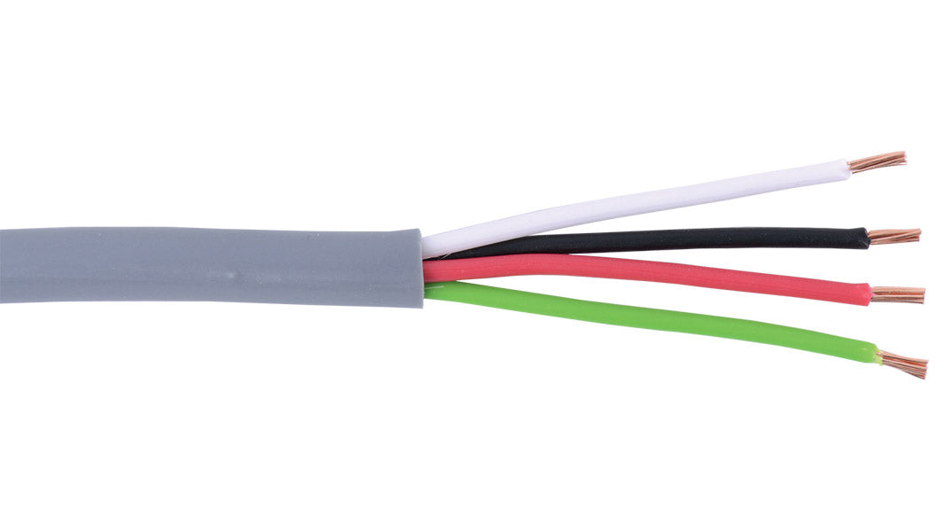 Liberty AV 22-4C-GRY-500 | Grey Grey Commercial grade general purpose 22 AWG 4 conductor cable Reel