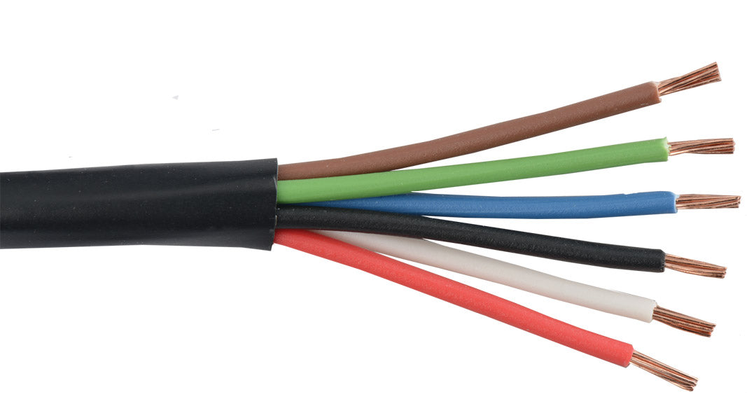 Liberty AV 22-6C-P-BLK | Black Commercial Grade General Purpose 22 AWG 6 Conductor Plenum Cable Reel