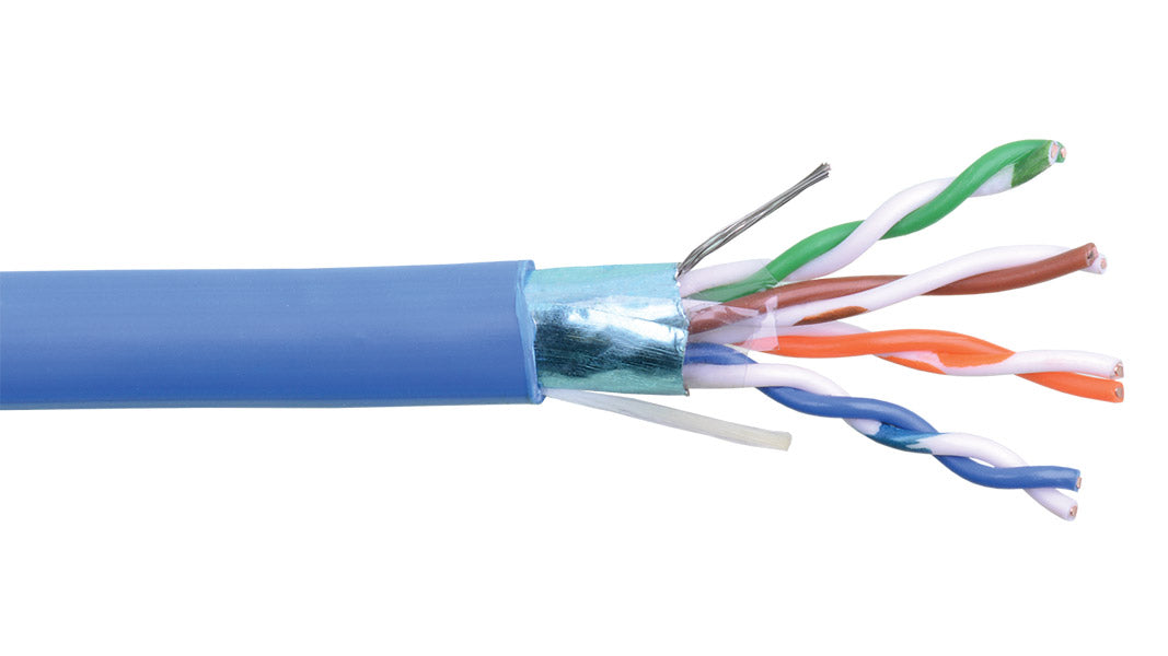 Liberty AV 24-4P-L5SH-EN-BLU | Blue Category 5e F/UTP EN Series 24 AWG 4-Pair Shielded Cable Reel