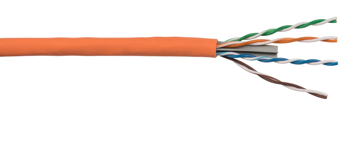 Liberty AV 24-4P-L6-EN-ORG-BX | Orange Category 6 U/UTP EN Series 23 AWG 4 Pair Unshielded Cable Box