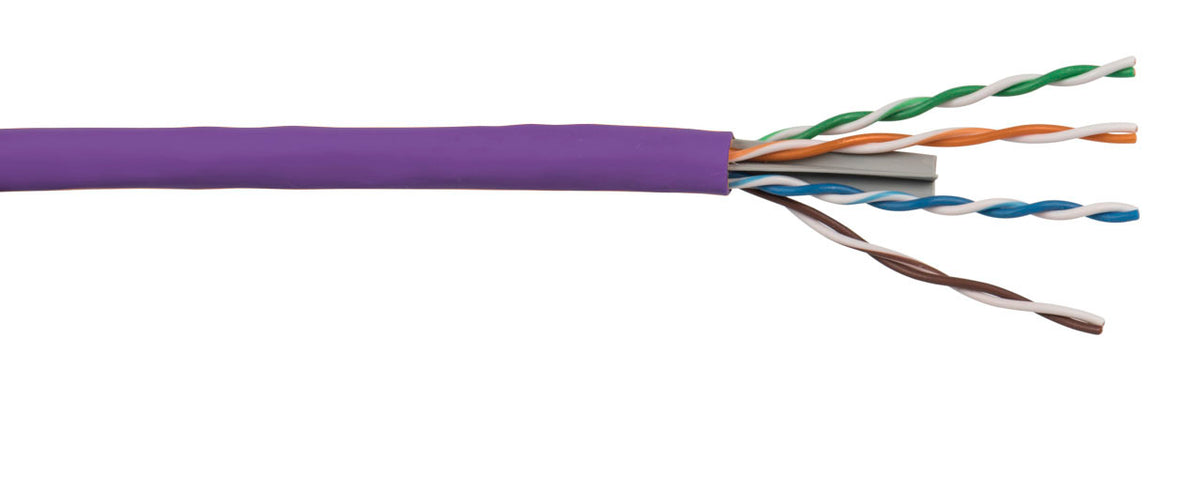 Liberty AV 24-4P-L6-EN-VIO | Violet Category 6 U/UTP EN Series 23 AWG 4 Pair Unshielded Cable Reel