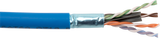 Liberty AV 24-4P-P-L6ANS-BLU | Blue Category 6A Non-Continuity Shield (NCS) U/UTP Plenum Reel