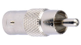 Liberty AV 32-3121BU | Interseries Adapter BNC Jack to RCA Plug In-line Format