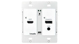 Liberty AV AS-1H1DP-WP-W | HDMI/DisplayPort Auto-Switching Wallplate with HDBaseT Output