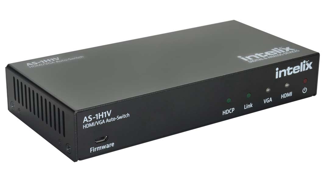 Liberty AV AS-1H1V | Intelix 2x1 HDMI & VGA / HDBaseT Auto Switcher
