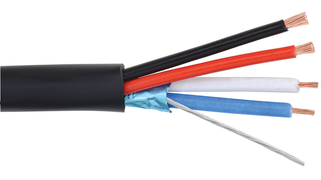 Liberty AV AXLINK-500 | Black AMX Systems Universal Control 22 AWG 1-Pair Shielded and 18 AWG 2-Conductor Composite Cable Reel