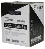 Liberty AV COMET-H02MBP | 6.56 Feet COMET 10G HDMI Cable Black 2.0M
