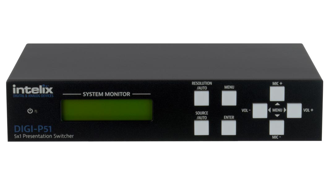 Liberty AV DIGI-P51-BSTK | Presentation Switcher/Scaler - 5 Input x 1 Output