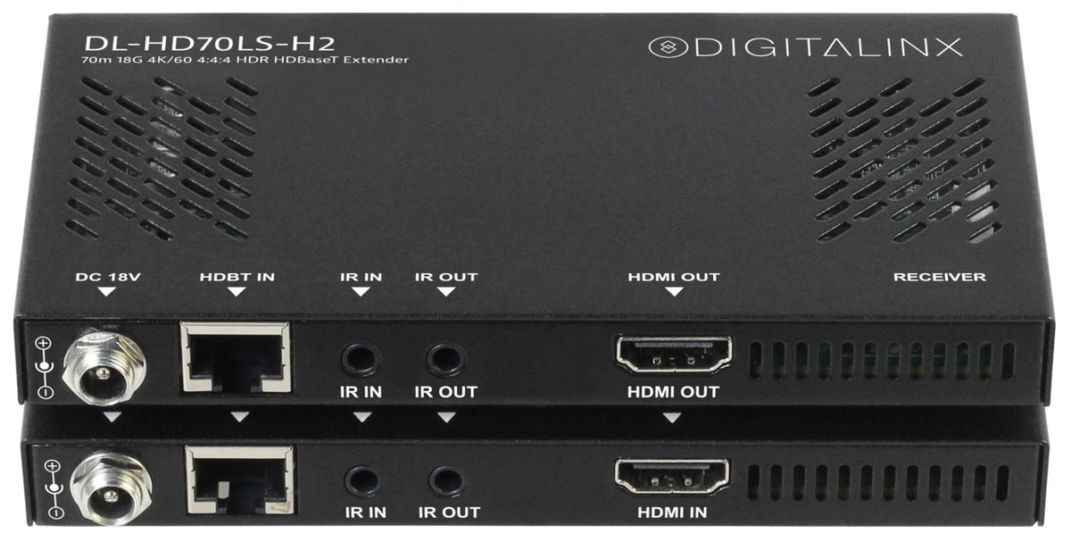 Liberty AV DL-HD70LS-H2-BSTK | DigitaLinx HDMI 2.0 HDBaseT Extension Set