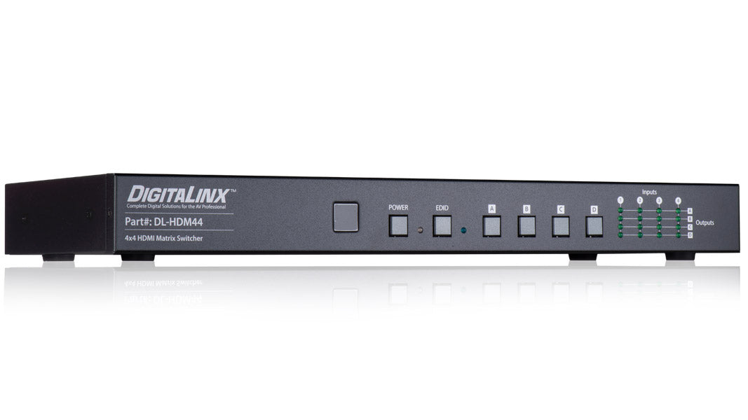 Liberty AV DL-HDM44-BSTK | 4 Input, 4 Output HDMI Matrix Switcher with 4K Support