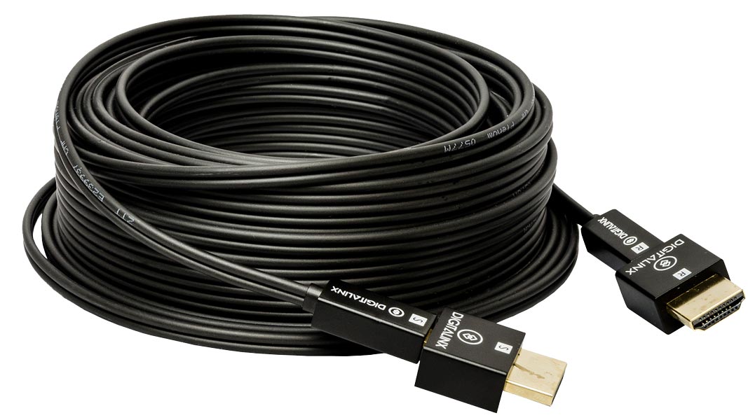 Liberty AV DL-HFC-100F | 100" DigitaLinx Plenum rated Hybrid Copper / Fiber Optic HDMI with detachable heads