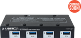 Liberty AV DL-N5USB-PHUB | TeamUp+ Series 4 +1 Port Powered USB 3.0 Hub withControl & Client Switching Capability