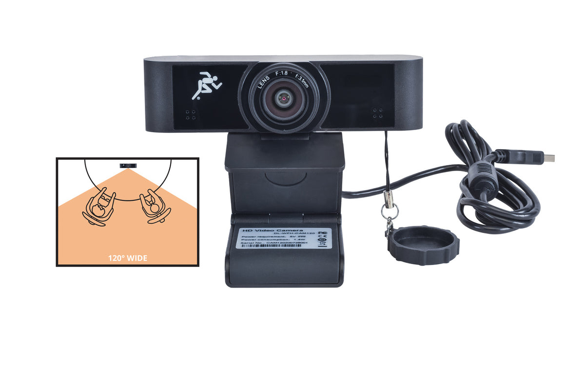 Liberty AV DL-WFH-CAM120 | TeamUp+ Series USB WebCam and Microphone (120° Ultra Wide-Angle View)