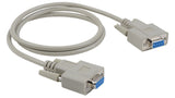 Liberty AV E-DB9F-F-NULL-3 | 3" Economy Molded D-SUB DB9 female to female null modem cable