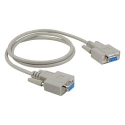 Liberty AV E-DB9F-F-NULL-10 | 10" Economy Molded D-SUB DB9 female to female null modem cable
