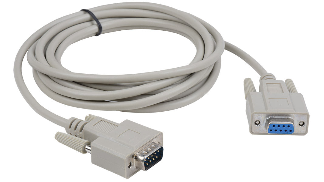 Liberty AV E-DB9M-F-15 | 15" Economy Molded D-SUB DB9 male to female extension cable