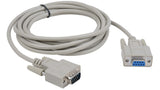 Liberty AV E-DB9M-F-15 | 15" Economy Molded D-SUB DB9 male to female extension cable