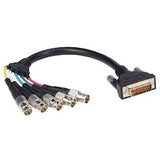 Liberty AV E-DVI/A-5BNCF-6 | 6" Premium Molded DVI Analog to 5 BNC Female Cable