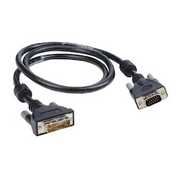 Liberty AV E-DVI/A-VGAM-3 | 3" Premium Molded DVI Analog to VGA Male Cable