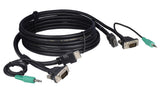 Liberty AV E-HDVAM-M-10 | 10" Tabletop HDMI, VGA and Audio hybrid cables