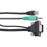 Liberty AV E-MVGAANM-M-25 | 25" Micro VGA and Audio with Ethernet single cable solutions