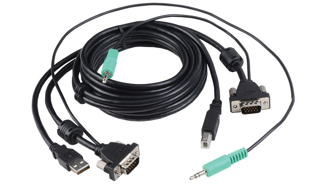 Liberty AV E-MVGAPM-M-6 | 6" Micro VGA and Audio with USB control single cable solutions