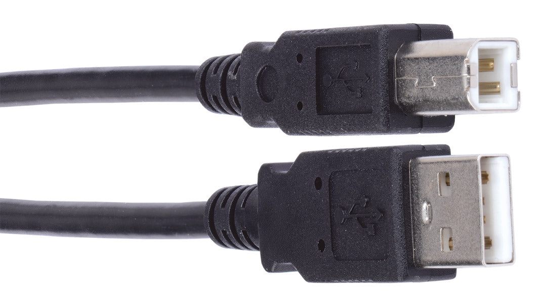 Liberty AV E-USBAB-6 | 6" Molded USB 2.0 A male to B male