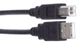 Liberty AV E-USBAB-6 | 6" Molded USB 2.0 A male to B male