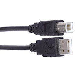 Liberty AV E-USBAB-15 | 15" Molded USB 2.0 A male to B male