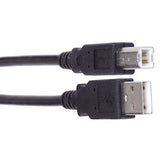 Liberty AV E-USBAB-3 | 3" Molded USB 2.0 A male to B male