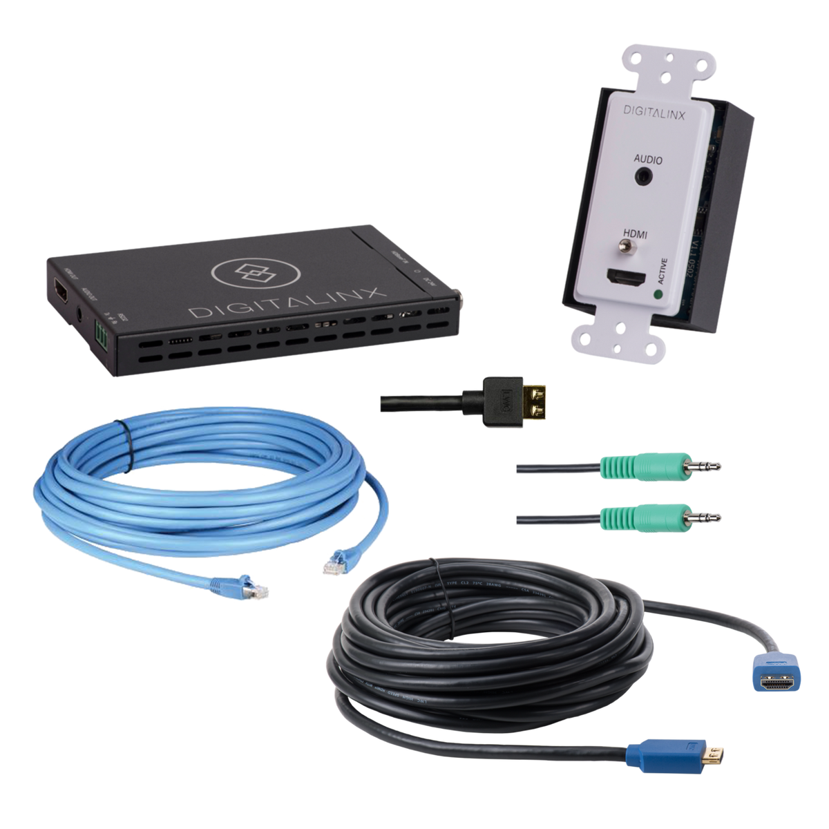 Liberty AV EDU-HA-4K-050 | 50" Digitalinx HDMI & Audio HDBaseT Wall Plate Extension Set